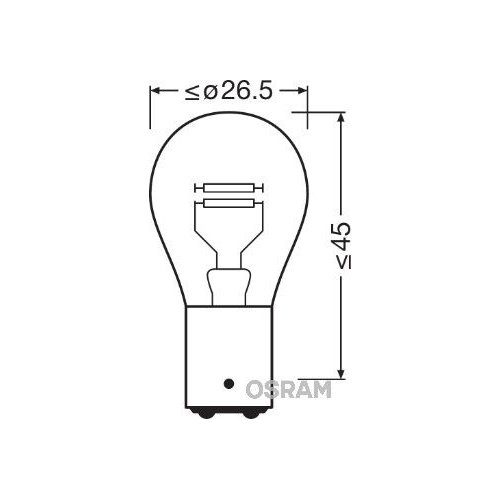 OSRAM Bec, lampa frana ORIGINAL