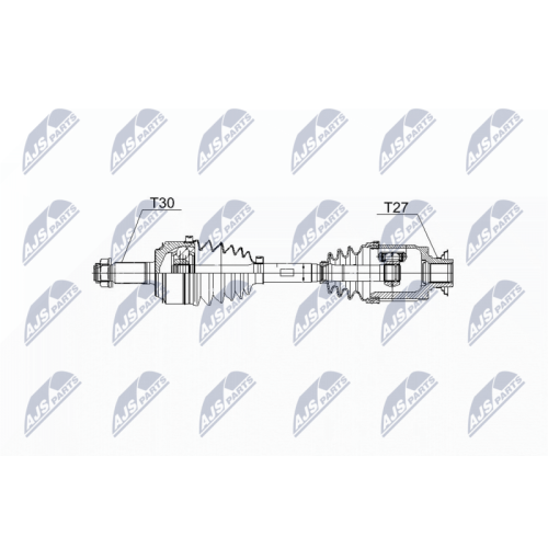 Planetara Honda Cr-V 2.0, 2.4 2wd, 4wd 2012-2017, Fata, Dreapta, CV Manuala, CV Automata, 44305-T0C-G00