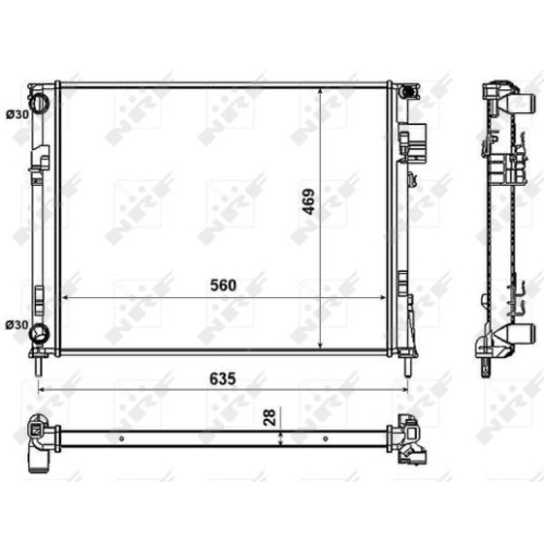 Radiator racire motor Nrf 58332