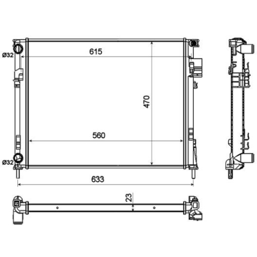 Radiator racire motor Nrf 58333