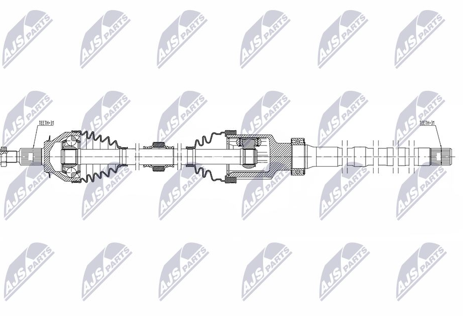 Planetara Mazda Cx-9 2.5 T AWD 2016-; partea din fata, dreapta, cutie viteze automata cu 6 trepte; FTF22550X; NTY, aftermarket