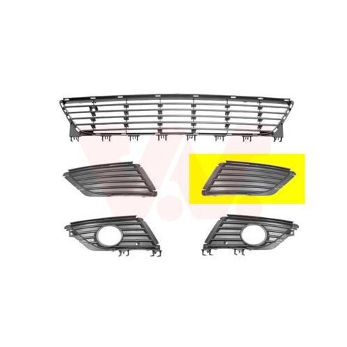 Grila bara protectie Opel Corsa C (F08, F68) Van Wezel 3779591, parte montare : stanga, fata