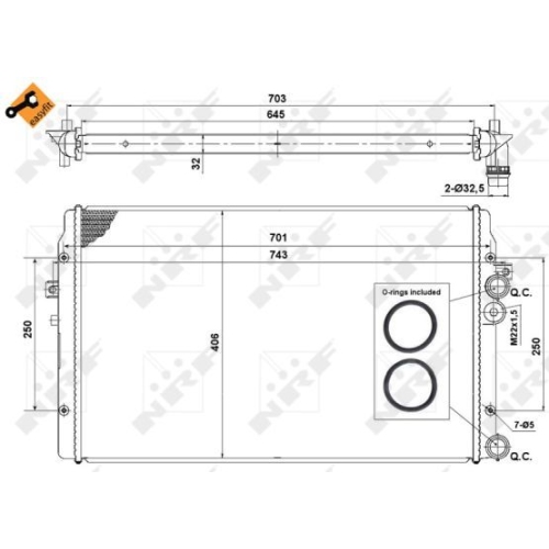 Radiator racire motor Nrf 58334