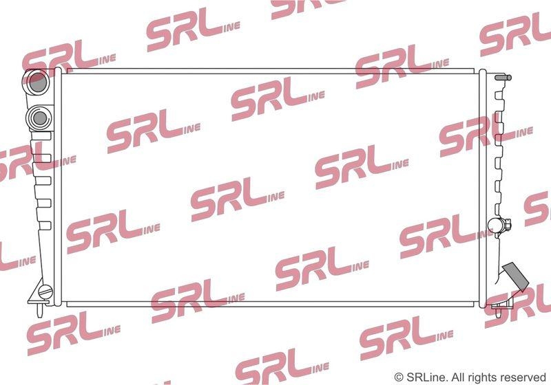 Radiator Citroen Berlingo 96-02; Peugeot Partner 96-02, motor: 1.8 D, 1.9 D, 667x365x30, SRLine, Aluminiu/ Plastic brazat, 133009; 133024