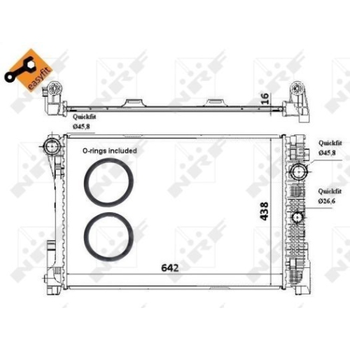 Radiator racire motor Nrf 58336