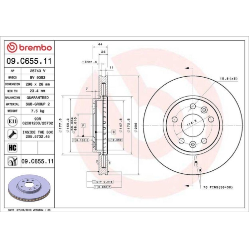 Set disc frana Mercedes Citan Box (W420) 09.21-, Citan Tourer (W420) 09.21-, Eqt (W420) 01.23-, T-Class Mpv (W420) 05.22-; Nissan Qashqai 3 (J12) 04.21-, Townstar Box (Xfk) 12.21-, Townstar Mpv (Mpv) (Xfk) 12.21-; Renault Captur 2 (Hf) 01.20-, Kangoo 3 Bo