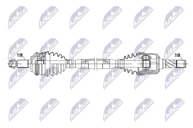 Planetara Mazda Mx-5 Nc 1.8, 2.0 07.2007-2014; partea din spate, dreapta, cutie viteze manuala, automata; MA042550XA; NTY, aftermarket
