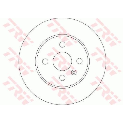 Disc frana Trw DF4344, parte montare : Punte spate