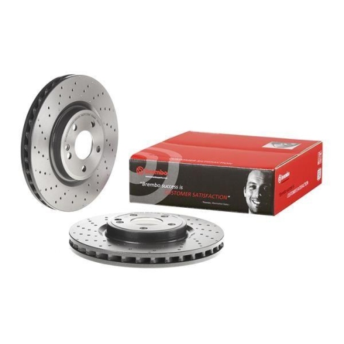 Set disc frana Mercedes Clasa A (W176) 06.12-05.18, B-Class Sports Tourer (W246 W242) 10.11-12.18, Cla Coupe (C117) 01.13-03.19, Cla Shooting Brake (X117) 01.15-03.19, Gla-Class (X156) 12.13-05.22, Fata, 320X30mm, ventilat, BREMBO
