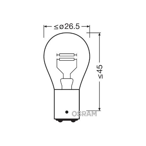 ams-OSRAM Bec incandescent, lumină de zi/ de poziție ULTRA LIFE