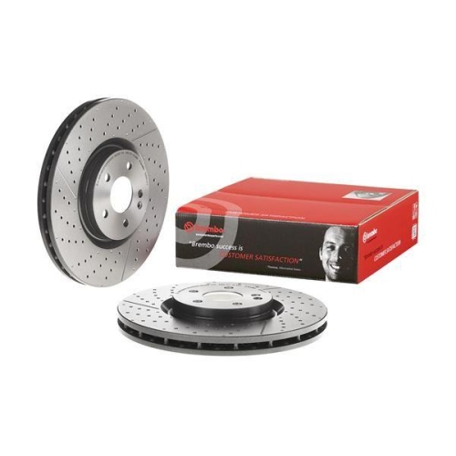 Set disc frana Mercedes Clasa A (W176) 06.12-05.18, Cla Coupe (C117) 01.13-03.19, Cla Shooting Brake (X117) 01.15-03.19, Gla-Class (X156) 12.13-05.22, Fata, 350X32mm, ventilat, BREMBO