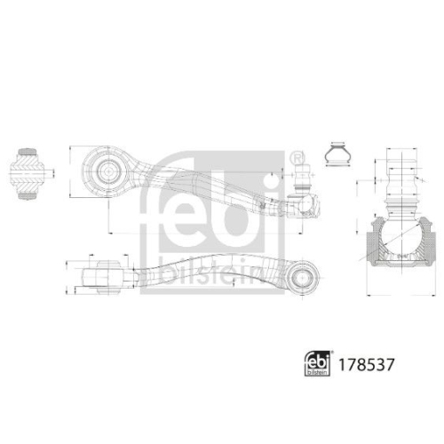 FEBI BILSTEIN Brat, suspensie roata