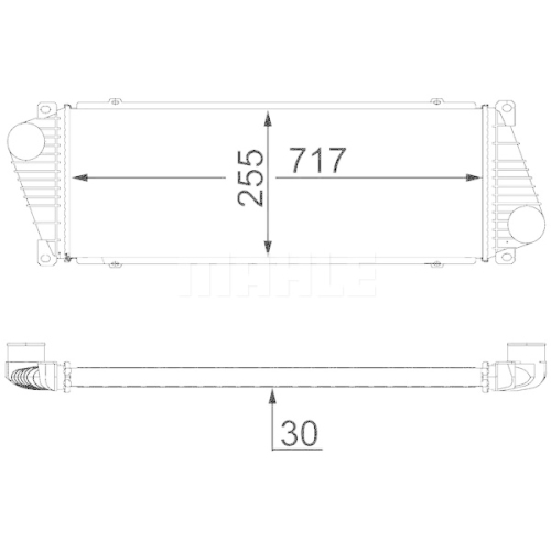 MAHLE Intercooler, compresor BEHR