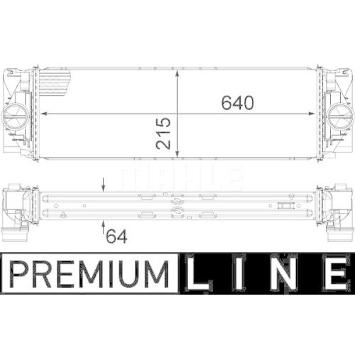 MAHLE Intercooler, compresor BEHR *** PREMIUM LINE ***