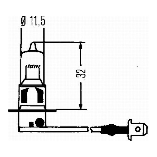 HELLA Bec incandescent