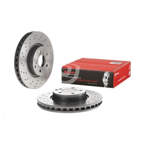 Set disc frana Mercedes Clasa C (W204) 01.07-01.15, Clasa E (W212) 01.09-12.16, Clasa E Convertible (A207) 01.10-12.16, Clasa E Coupe (C207) 01.09-12.16, Clasa E T-Model (S212) 08.09-12.16, Fata, 322X32mm, ventilat, BREMBO