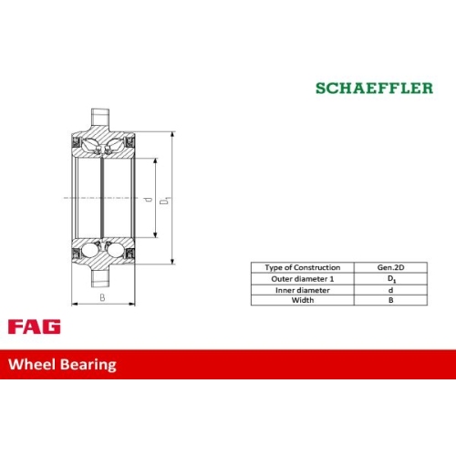 FAG Set rulment roata