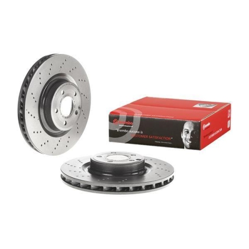 Set disc frana Mercedes Clasa E (W212) 01.09-12.16, Clasa E T-Model (S212) 08.09-12.16, Slc (R172) 01.16-, Slk (R172) 01.11-, Fata, 344X32mm, ventilat, BREMBO