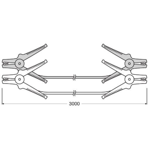 OSRAM cabluri ajutor start STARTER CABLE 200A