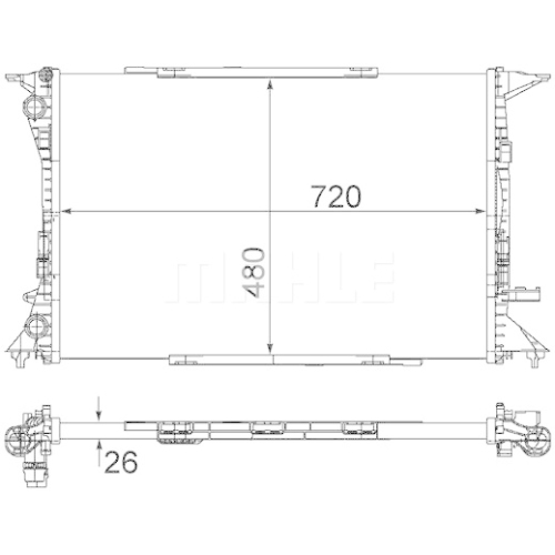 MAHLE Radiator, racire motor BEHR *** PREMIUM LINE ***