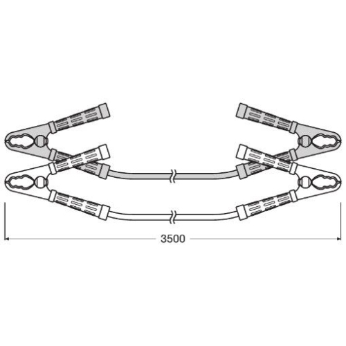 OSRAM cabluri ajutor start PROFESSIONAL STARTER CABLE 700A