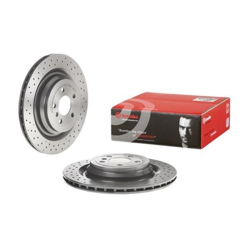 Set disc frana Mercedes Gl-Class (X166) 07.12-12.15, Gle (W166) 04.15-10.18, Gle Coupe (C292) 03.15-10.19, Clasa M (W166) 06.11-12.15, Spate, 345X22mm, ventilat, BREMBO