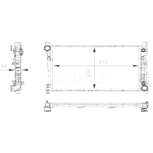 MAHLE Radiator, racire motor BEHR