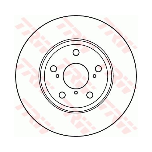 Disc frana Toyota Auris, 10.2006-09.2012, Auris Touring Sports, 07.2013-, Avensis, 02.2009-, Verso, 04.2009-, TRW