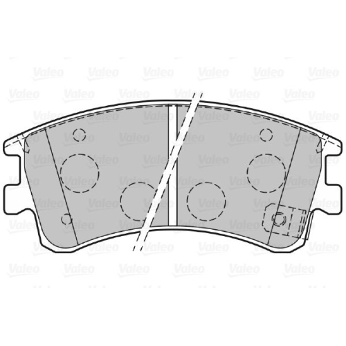 VALEO set placute frana,frana disc FIRST