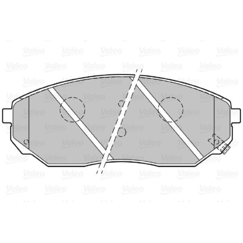 VALEO set placute frana,frana disc FIRST