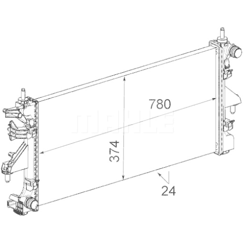 MAHLE Radiator, racire motor BEHR