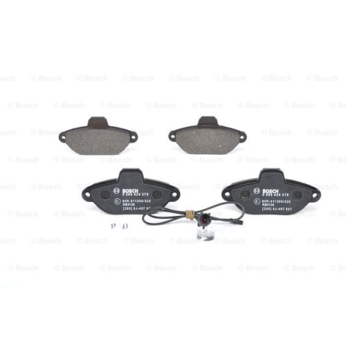 Set placute frana BOSCH 0986424379 fata Fiat Punto Van (188Ax) Punto Van (176L) Seicento (187) Punto (176) Punto (188)