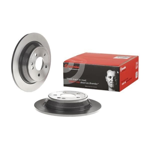 Set disc frana Mercedes Viano (W639) 09.03-, Vito / Mixto Box (W639) 08.03-, Vito Bus (W639) 09.03-, Spate, 296X10mm, plin, BREMBO