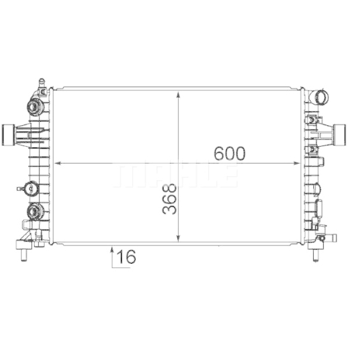 MAHLE Radiator, racire motor BEHR