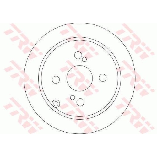 Disc frana Trw DF4404, parte montare : punte spate