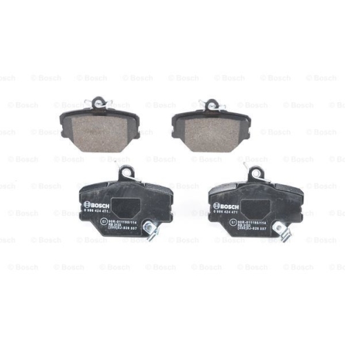 Set placute frana BOSCH 0986424471 fata Smart Fortwo Cupe (451) Fortwo Cabrio (451) Fortwo Cupe (450) Roadster (452) Roadster Cupe (452) City-Coupe (450) Cabrio (450) Fortwo Cabrio (450) Crossblade (4