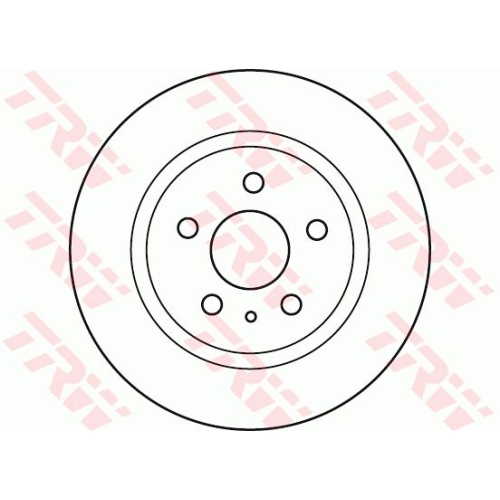 Disc frana Trw DF6112, parte montare : Punte spate