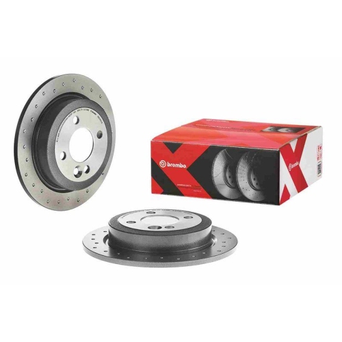Set disc frana Mini Mini (R50 R53) 06.01-09.06, Mini (R56) 11.05-01.14, Mini Cabriolet (R52) 04.04-07.08, Spate, 259X10mm, plin, BREMBO