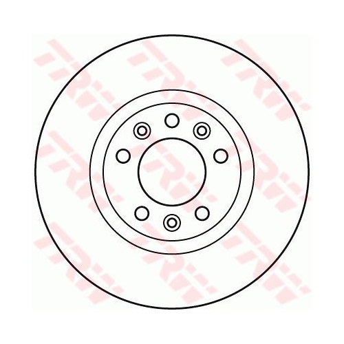 Disc frana Trw DF6121, parte montare : Punte fata