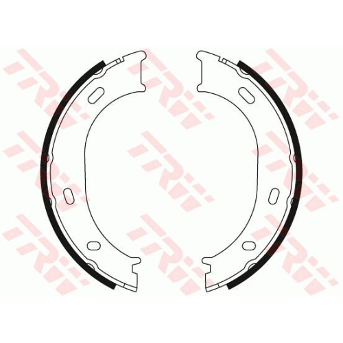 Set saboti frana mana Trw GS8433, parte montare : Punte spate