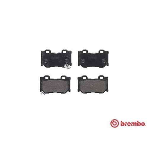 Placute frana Infiniti Fx 07.08-, G Convertible 09.10-, G Coupe 09.07-, G Sedan 01.07-, M37 01.10-, Q50 04.13-, Q60 Coupe 08.13-, Q60 Coupe 09.16-, Q70 (Y51) 03.13-, Qx70 08.13-; Nissan 370z Coupe (Z34) 01.09-, 370z Roadster (Z34) 01.09-, Spate, BREMBO