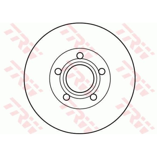 Disc frana Trw DF4238, parte montare : punte fata