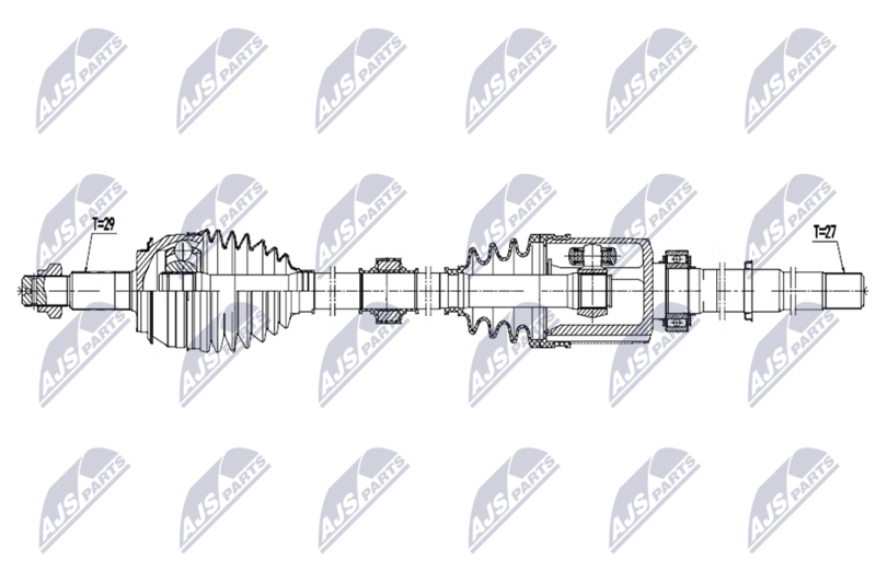 Planetara Nissan X-Trail 2.5 4x4 2014-; partea din fata, dreapta, cutie viteze automata; 39100-4BA1B; NTY, aftermarket