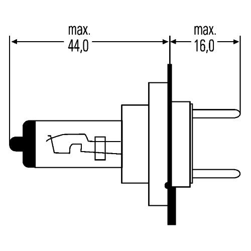 HELLA Bec incandescent