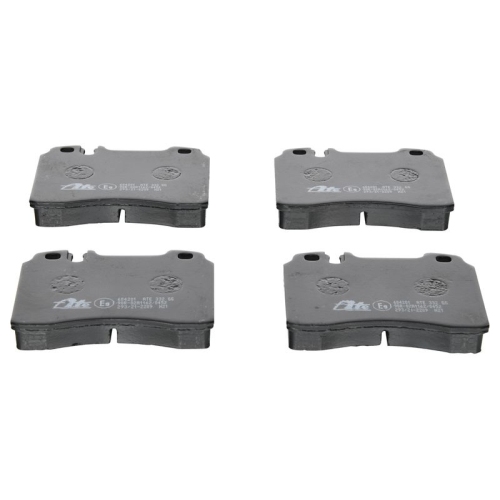 Set placute frana fata ATE, Mercedes 124; A124, C124, W124, S124), 190 (W201), Clasa C(W202, CLK (C208), Clasa E (W124, W210, A124, C124, S124, S210, SL (R129), 1989-2004, Fata; puntea fata; Sistem de franare : hidraulic