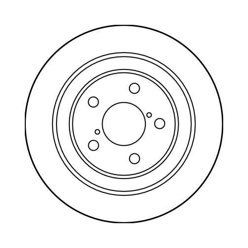 Set discuri frana spate TRW, Subaru Forester, 1997-2012, Impreza, 1992-12.2009, Legacy I, 1989-1995, Legacy II, 1994-1999, Legacy III (Be), 1998-2003, Legacy Outback (Bg), 01.1996-12.1999, spate; puntea spate; Sistem de franare : hidraulic