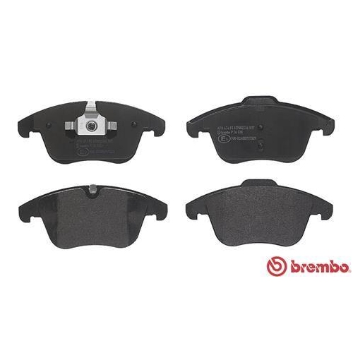 Placute frana Jaguar S-Type 2 (X200) 10.98-12.08, Xe (X760) 03.15-, Xf I (X250) 03.08-04.15, Xf Sportbrake (X250) 09.12-12.15, Xj (X350 X358) 03.03-03.09, Xj (X351) 10.09-, Fata, BREMBO