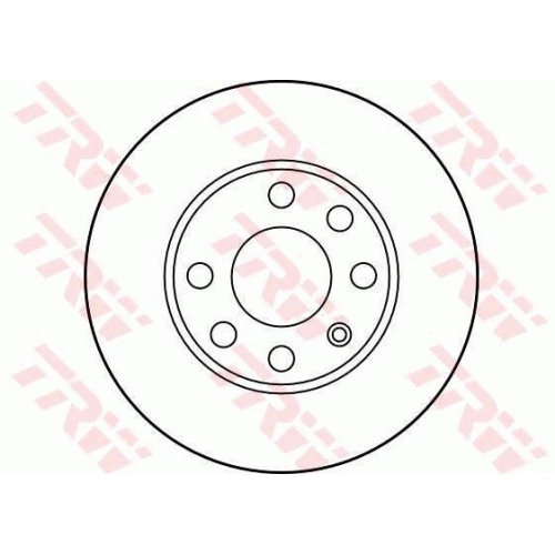 Disc frana Trw DF1608, parte montare : Punte fata