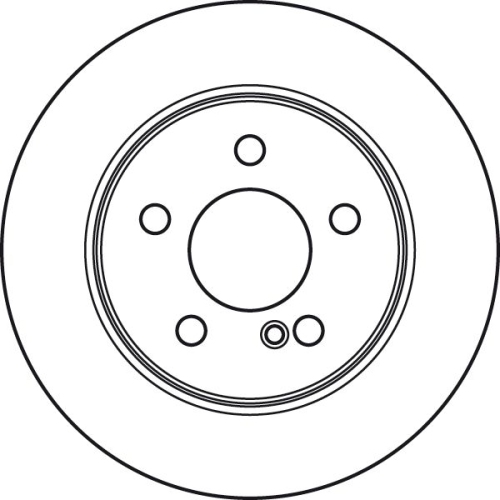 Set discuri frana spate TRW, Mercedes Clasa C (W204), 01.2007-01.2015, Clasa C Cupe (C204), 01.2011-, Clasa C T-Model (S204), 08.07-08.2014, spate; puntea spate; Echipament vehicul : vehicule fara pachet sport