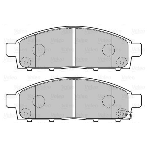 VALEO set placute frana,frana disc FIRST